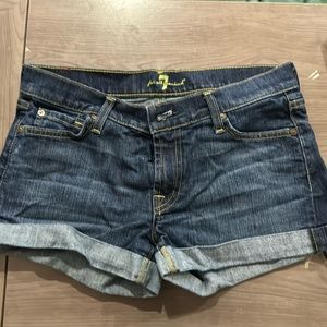 7 for All Mankind denim Shorts. Size 27